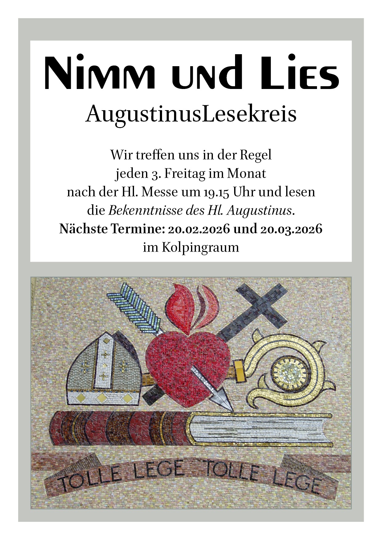 Augustinuslesekreis Feb-März26