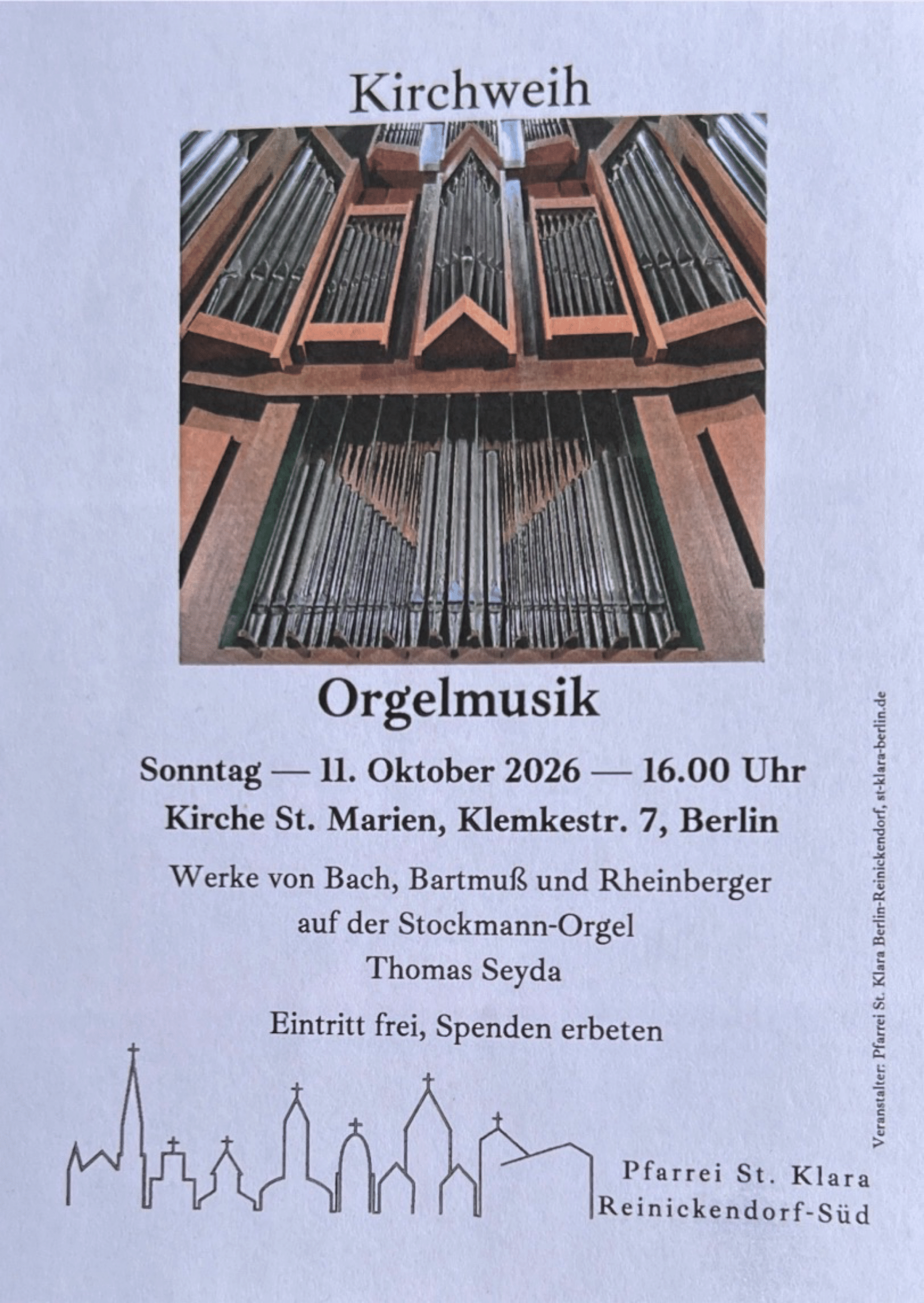 Orgelkonzert zum Kirchweihfest