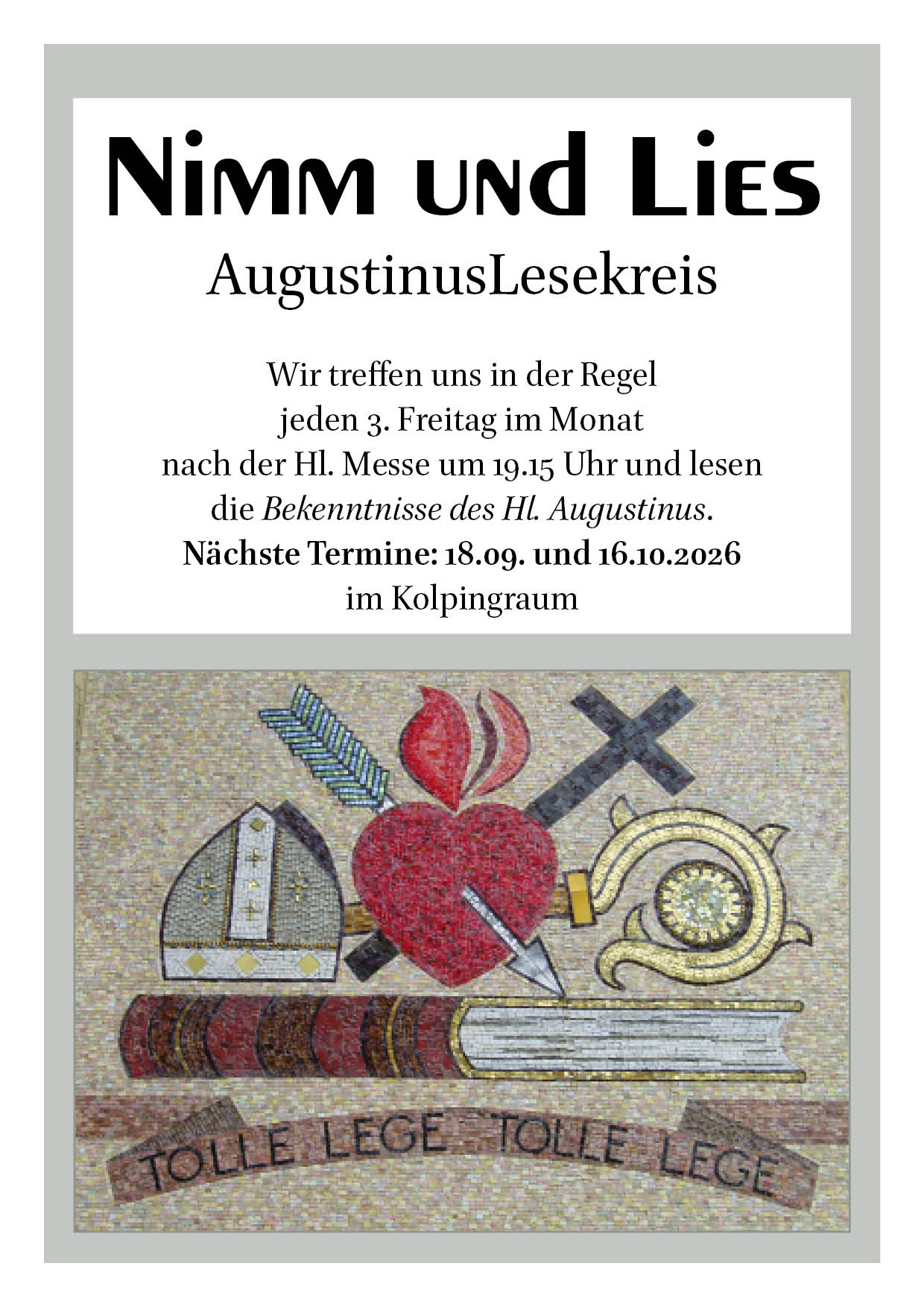 Augustinuslesekreis Sep Okt 26
